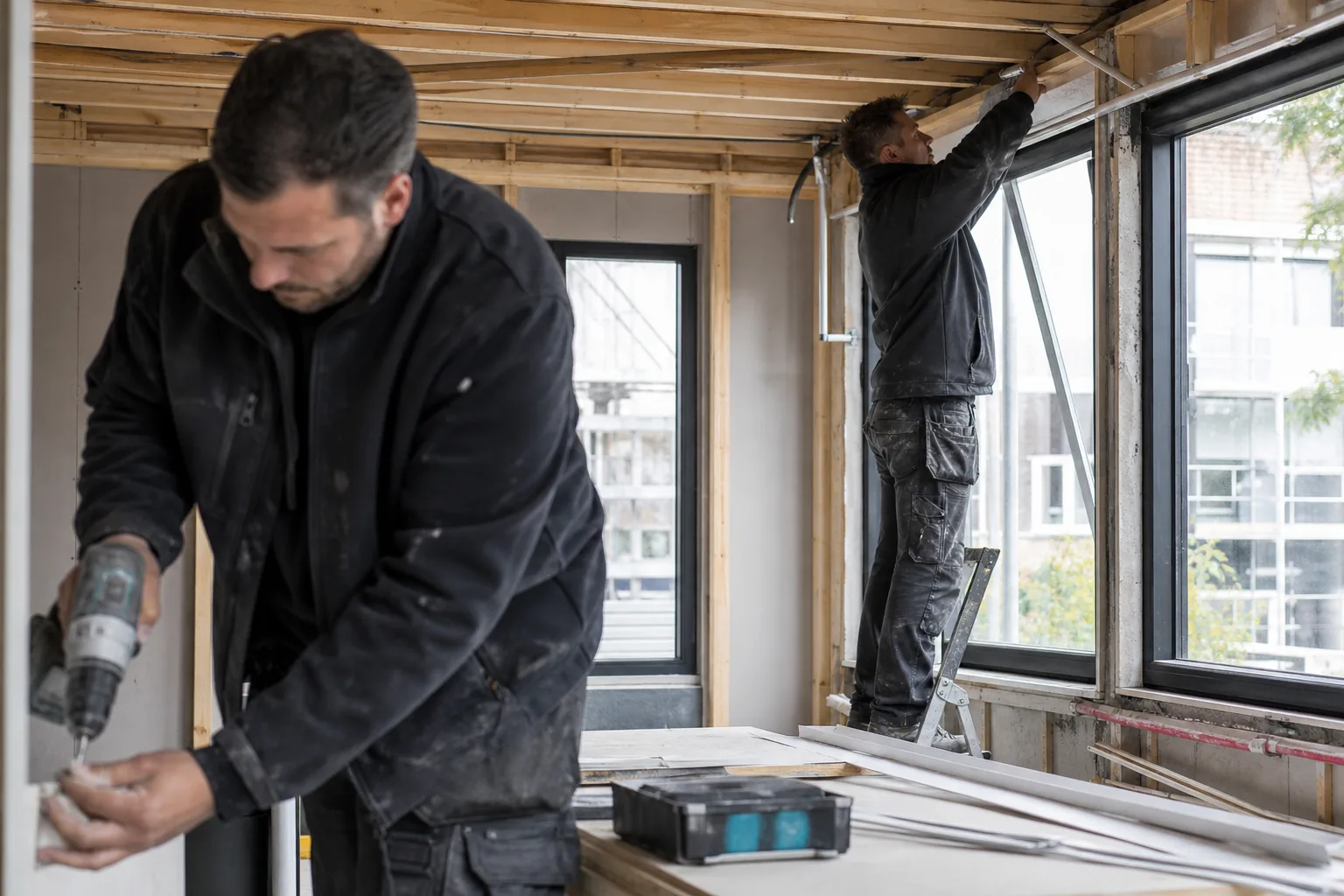 Werk op een Nederlandse bouwplaats. Beeld bij het artikel: Waarom gaat het opleverdossier zo vaak mis en welke fouten kosten aannemers het meest?